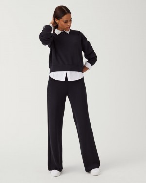 Spanx AirEssentials Breda Leg Byxor Svarta | 581673ZGU
