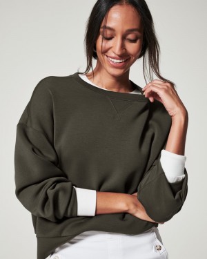 Spanx AirEssentials Crew Blast Olivgröna | 348610TOF