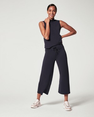 Spanx AirEssentials Cropped Breda Leg Byxor Marinblå | 249805YZU
