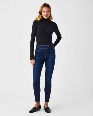 Spanx Ankle Mager Jeans Midnight Shade | 240186ZLJ