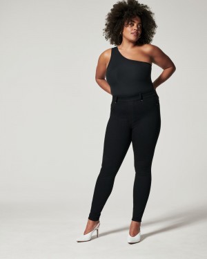 Spanx Ankle Mager Jeans Svarta | 419076NBE