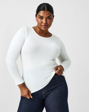 Spanx Better Base Long Sleeve Crew Blast Vita | 796041LSZ