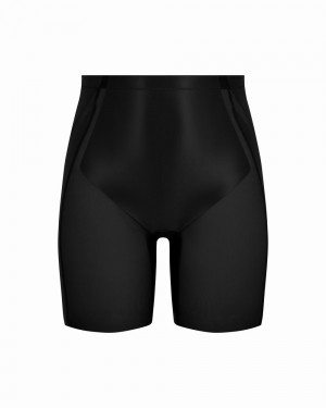 Spanx Booty-Lifting Mid-Thigh Shorts Svarta | 739845FNE