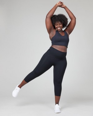 Spanx Booty Boost® Active Cropped Leggings Svarta | 375482YDR