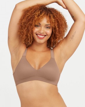 Spanx Bra-llelujah!® Lightly Fodrade Bralette Cafe Au Lait | 826354QRN