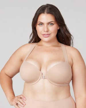 Spanx Bra-llelujah!® Lightly Fodrade Racerback BH Beige | 679384QLI