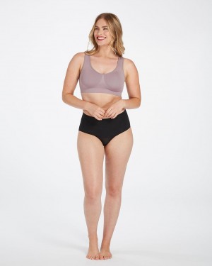 Spanx Breast of Both Worlds® Reversible Bekvämlighet BH Svarta Lavendel | 325806MNK