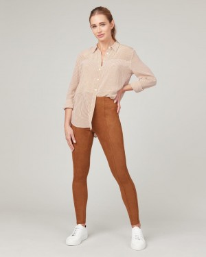 Spanx Faux Mocka Leggings Bruna | 258196RVM
