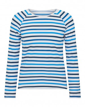 Spanx Long Sleeve Swim Shirt Badkläder Blå | 037826LSN