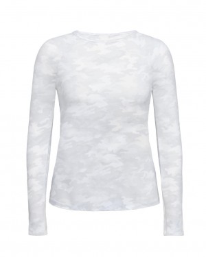 Spanx Long Sleeve Swim Shirt Badkläder Vita Camo | 123976JLO