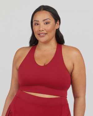 Spanx Longline Medium Impact Sport BH Röda | 359127GKO