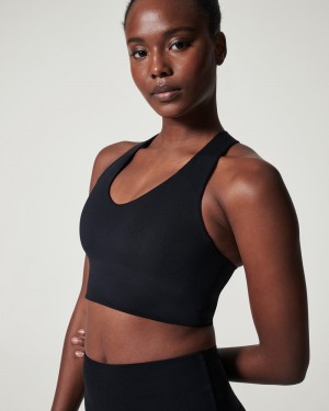 Spanx Longline Medium Impact Sport BH Svarta | 139602CEO