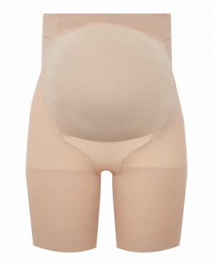 Spanx Mama Shorts Beige | 027563FCU