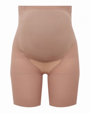 Spanx Mama Shorts Cafe Au Lait | 561943BZD