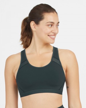 Spanx Medium Impact Sport BH Mörkturkos | 354709QVP
