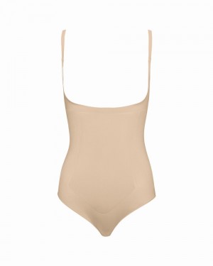 Spanx OnCore Open-Bust Panty Body Beige | 180523ENQ