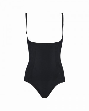 Spanx OnCore Open-Bust Panty Body Svarta | 514098XRG