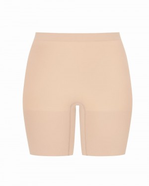 Spanx Power Shorts Beige | 578309HRB