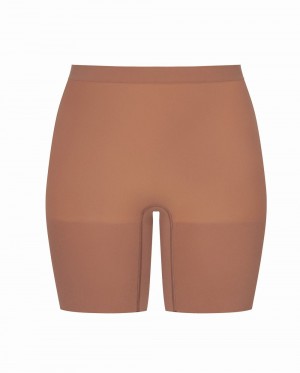 Spanx Power Shorts Cafe Au Lait | 572348AQZ
