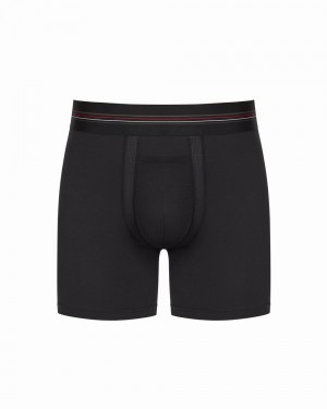 Spanx Sculpt Bomull Boxer Briefs Svarta | 936208CRK