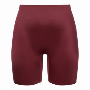 Spanx Shaping Satin Mid-thigh Shorts Vinröda | 342810DIY