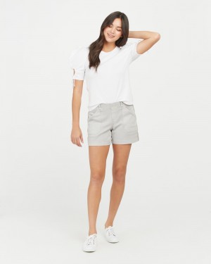Spanx Stretch Twill, 4" Shorts Grå | 789462HQU