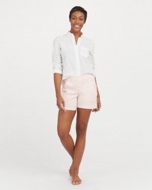 Spanx Stretch Twill, 6" Shorts Rosa | 154623ZFL
