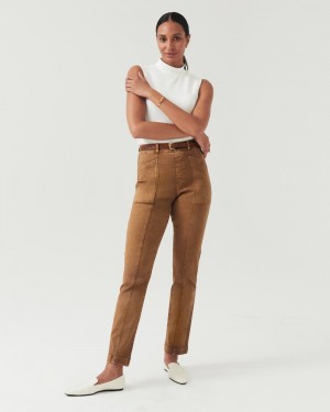 Spanx Stretch Twill Hetero Leg Byxor Bruna | 051873IOY