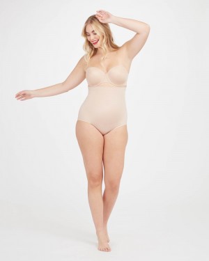 Spanx Suit Your Fancy High-Waisted Trosor Beige | 096145YTI