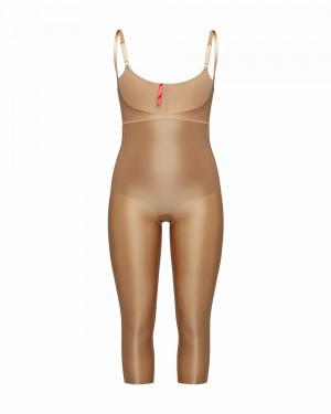Spanx Suit Your Fancy Open-Bust Kattdräkt Beige | 063589OMX