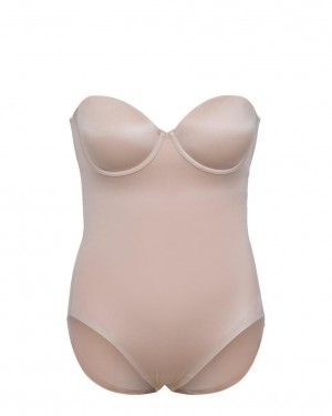 Spanx Suit Your Fancy Strapless Cupped Panty Body Beige | 457198SDZ