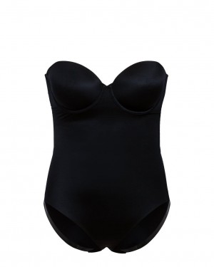 Spanx Suit Your Fancy Strapless Cupped Panty Body Svarta | 720869XWM