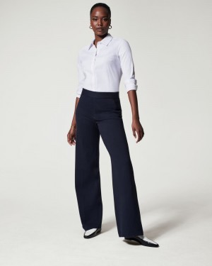 Spanx The Perfect Pant, Breda Leg Byxor Marinblå Grå | 759286SZB