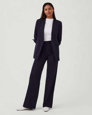 Spanx The Perfect Pant, Breda Leg Byxor Marinblå | 845720UYT