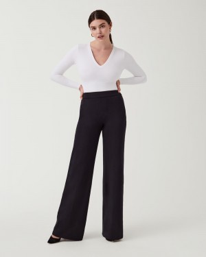 Spanx The Perfect Pant, Breda Leg Byxor Svarta | 642805SNW