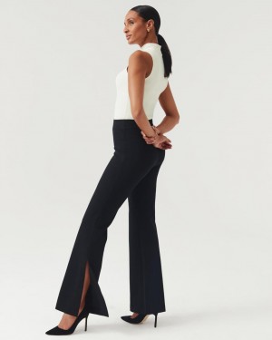Spanx The Perfect Pant, Split Hem Byxor Svarta | 472360JYE