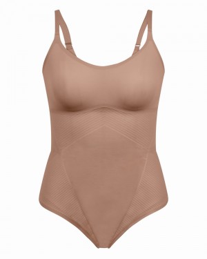 Spanx Thinstincts® 2.0 Cami String Body Cafe Au Lait | 386452AYE