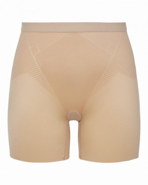 Spanx Thinstincts® 2.0 Girl Shorts Beige | 506912NDH