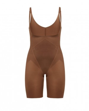 Spanx Thinstincts® 2.0 Open-Bust Mid-Thigh Body Bruna | 604587AHR