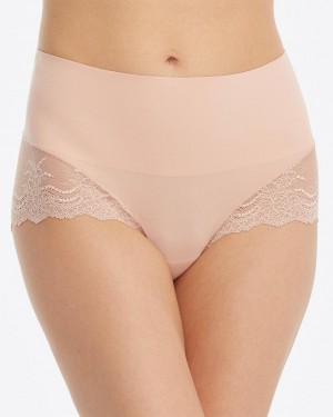 Spanx Undie-tectable® Spets Hi-Hipster Trosor Rosa | 837190YRJ