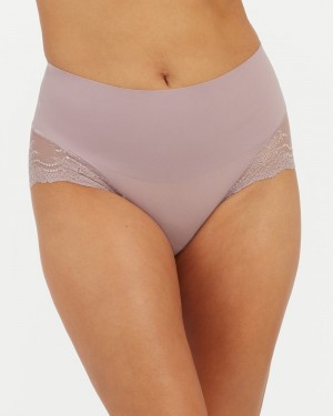 Spanx Undie-tectable® Spets Hi-Hipster Trosor Lila Bruna | 219486QEZ