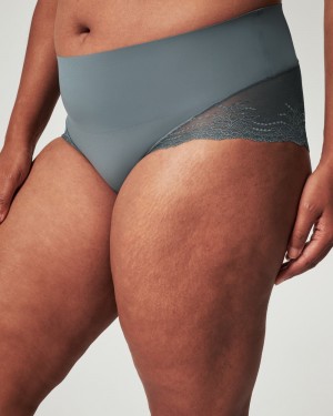 Spanx Undie-tectable® Spets Hi-Hipster Trosor Blå Grå | 542097BKH