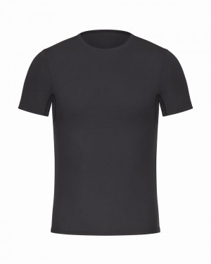 Spanx Zero Sculpt Bomull Modal Crew Neck T-shirt Svarta | 268431URY